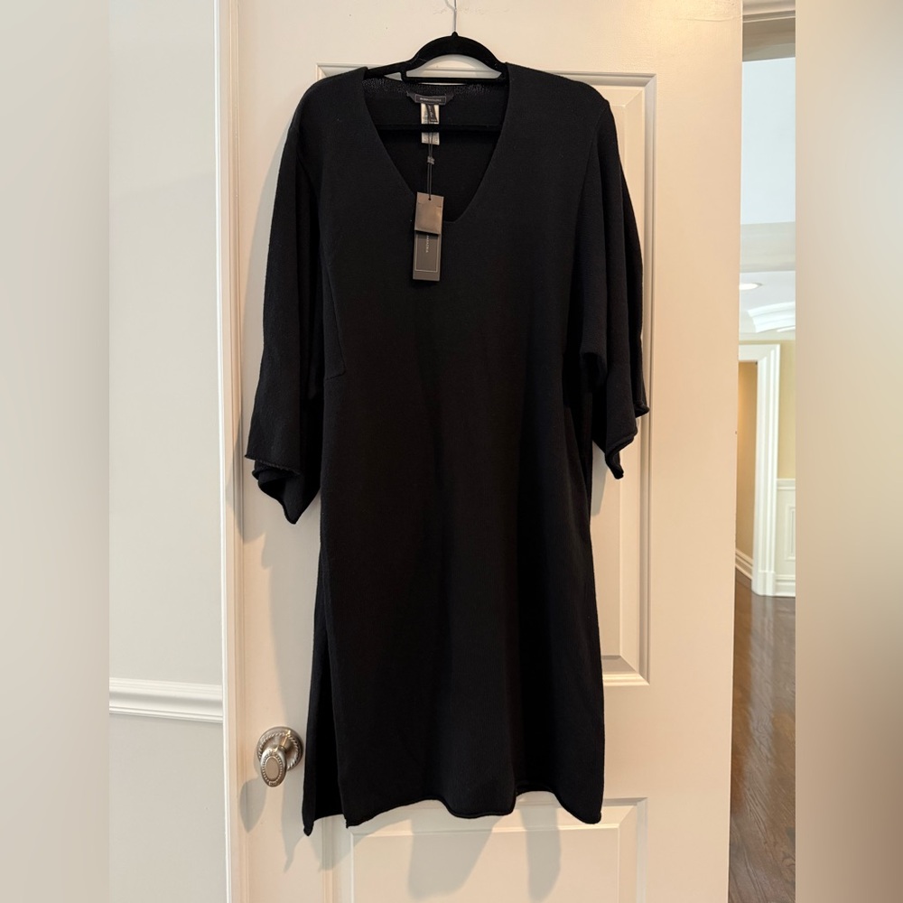 BCBG Black Boxy Tunic Top